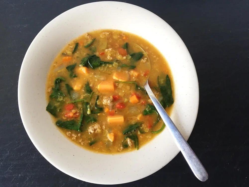 Sweet Potato Lentil Soup